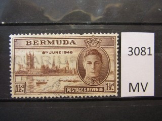 Фото марки Бермуды 1946г