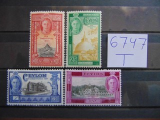 Фото марки Британский Цейлон серия 1947г *