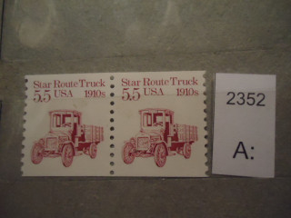 Фото марки США 1986г пара **