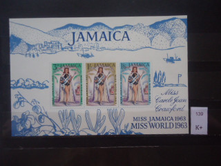 Фото марки Брит. Ямайка блок 1963г **