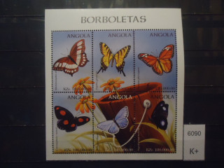 Фото марки Ангола 1998г малый лист **