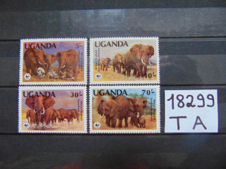 Фото марки Уганда серия 1983г **