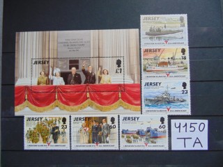 Фото марки Британский Джерсей блок+серия 1995г **