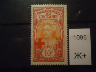 Фото марки Франц. Океания 1915г (10€) *