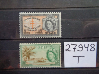 Фото марки Британские Фиджи серия 1954г **