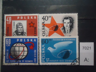 Фото марки Польша 1962г серия+