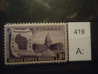 Фото марки США 1948г **