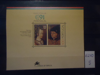 Фото марки Португалия 1991г блок **