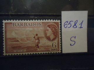 Фото марки Брит. Барбадос 1954г *