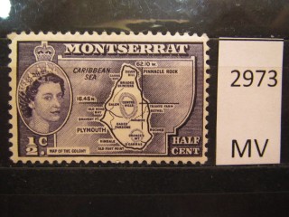 Фото марки Монсеррат 1953г *