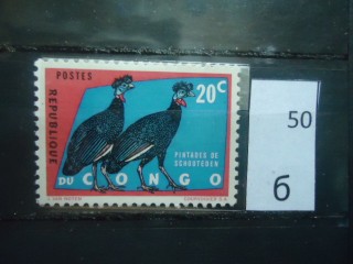 Фото марки Бельгийское Конго 1963г **