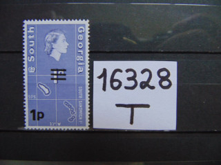 Фото марки Британская Южная Георгия 1971г **