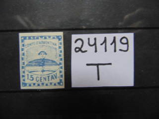 Фото марки Аргентина 1858г *