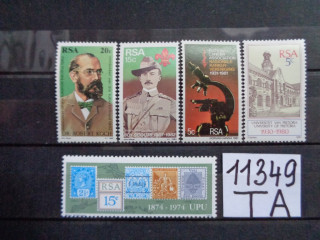 Фото марки Южная Африка подборка одиночных марок 1974-82 **