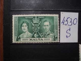 Фото марки Мальта 1937г *