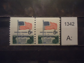 Фото марки США пара 1969г **