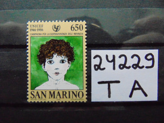 Фото марки Сан Марино марка 1986г **