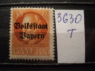 Фото марки Герман. Бавария 1919г *