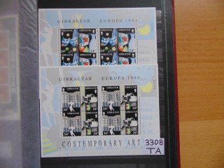 Фото марки Британский Гибралтар серия в малых листах 1993г **
