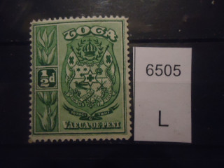 Фото марки Брит. протекторат Тонга 1934г **