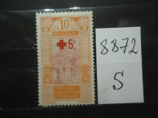 Фото марки Франц. Гвинея 1915г надпечатка *