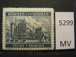 Фото марки Германская оккупация Чехословакии 1939г *