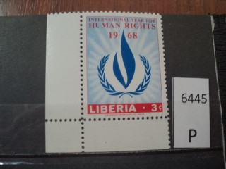 Фото марки Либерия 1968г **