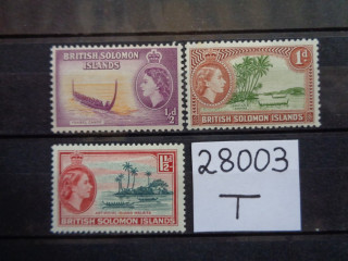 Фото марки Британские Соломоновы Острова 1956г *