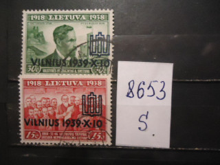 Фото марки Литва 1939г