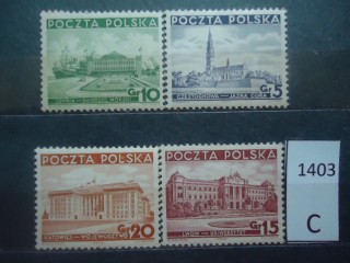Фото марки Польша 1937г серия **