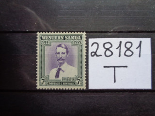 Фото марки Британская Самоа 1939г *