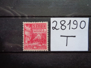 Фото марки Британская Самоа 1921г **