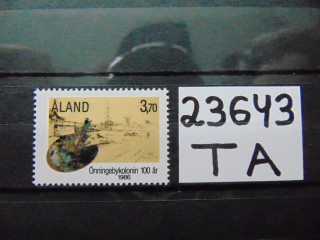 Фото марки Аландские Острова марка 1986г **