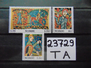 Фото марки Норвегия серия 1976г **