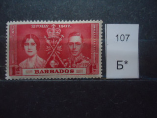 Фото марки Брит. Барбадос 1937г *