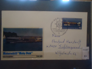 Фото марки Германия Берлин 1975г конверт