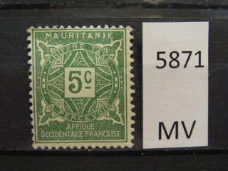 Фото марки Франц. Мавритания 1914г *