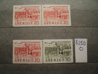 Фото марки Швеция серия 1963г **