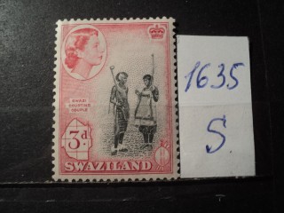 Фото марки Свазиленд 1956г *