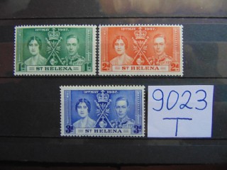 Фото марки Британская Св. Елена серия 1937г **