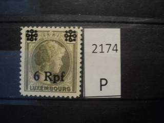 Фото марки Германская оккупация Люксембурга 1940г **