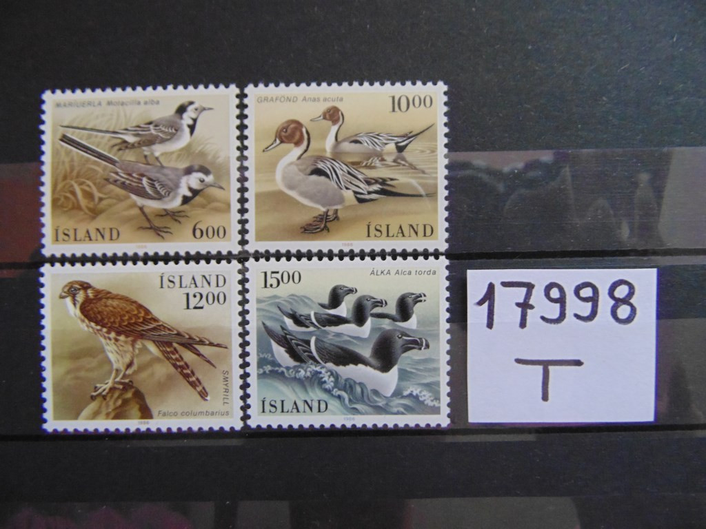 Фото марки Исландия серия 1986г **