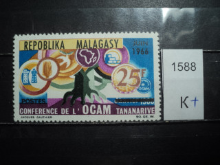 Фото марки Франц. Мадагаскар 1966г **