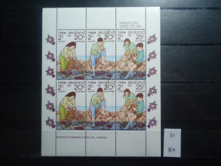 Фото марки Новая Зеландия малый лист 1981г **