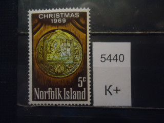 Фото марки Норфолк остров 1960г **
