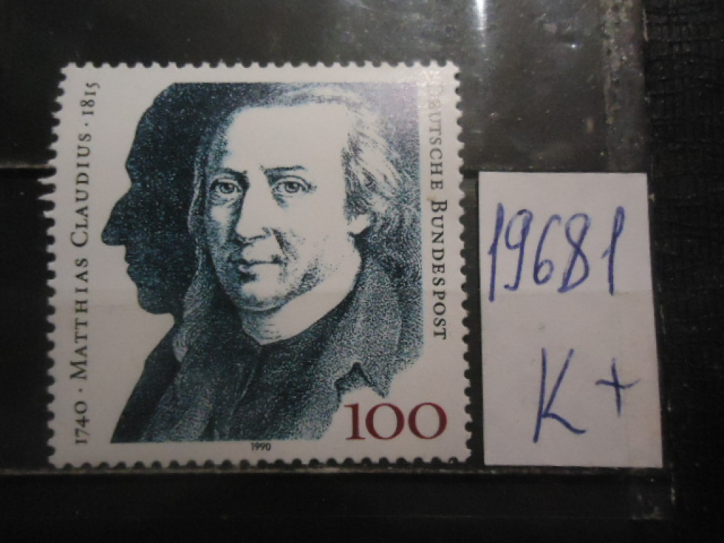 Фото марки Германия ФРГ 1990г **