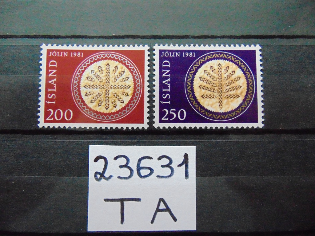 Фото марки Исландия серия 1981г **