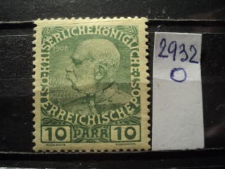 Фото марки Австрийская почта в Турции 1908г **