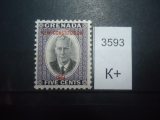 Фото марки Брит. Гренада 1951г надпечатка *