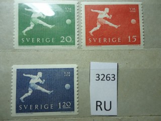 Фото марки Швеция 1958г серия *